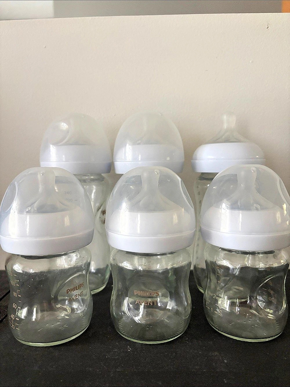 Philips Avent Natural Glass Baby Bottles - bundle of 6